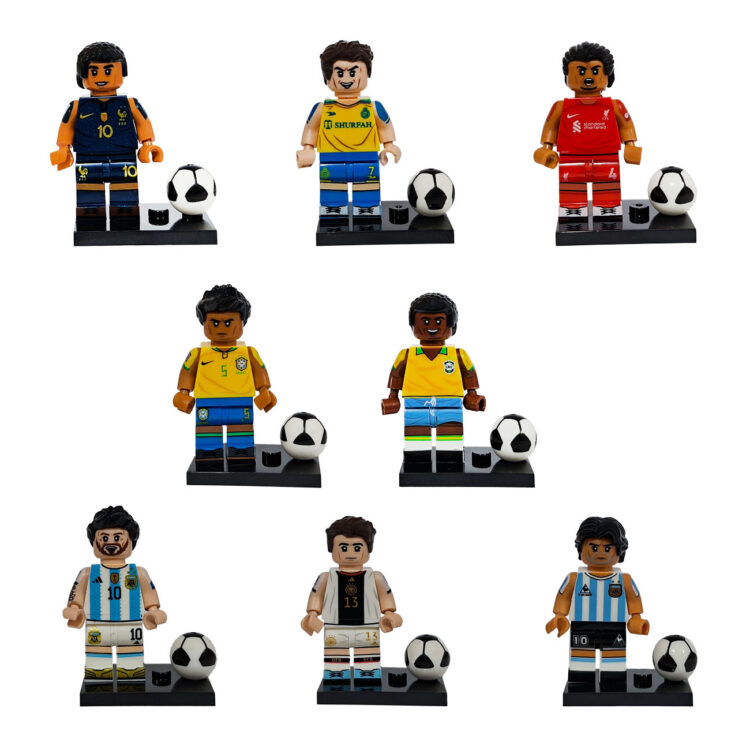 خانه 57 لگو مینی فیگور بازیکن فوتبال بسته 8 عددی